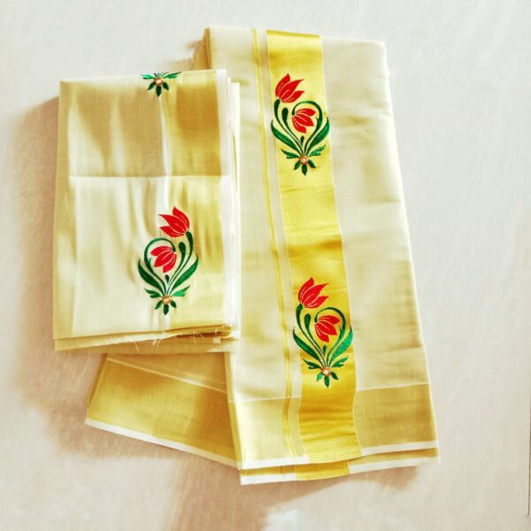 Embroidery Set Mundu